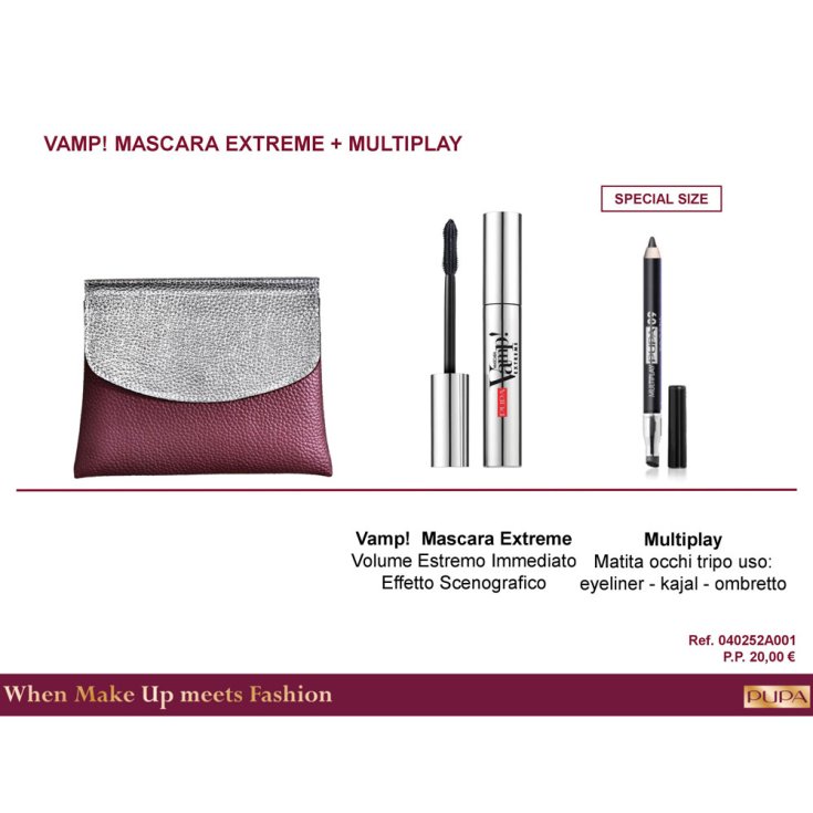 * PUPA KIT POCHETTE MASC EXTR + M / MAT.