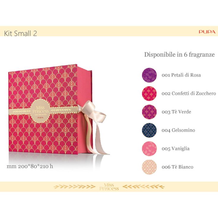 2018 Pupa Miss Princess Kit Small 2 Box. 006 weißer Tee
