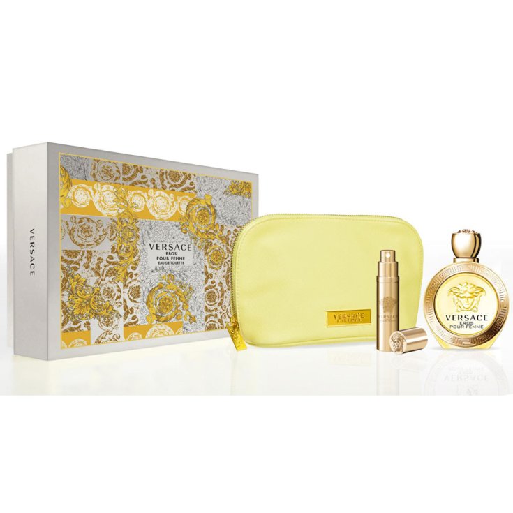 Versace Eros Eau de Toilette Spray 100ml Set 3 Teile 2019