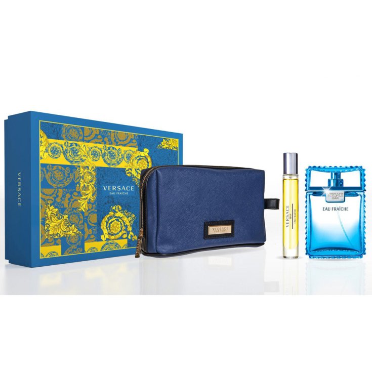 Versace Eau Fraîche Eau de Toilette Spray 100ml Set 3 Teile 2018