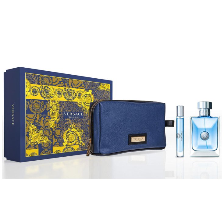 Versace Pour Homme Eau de Toilette Spray 100ml Set 3 Teile 2018