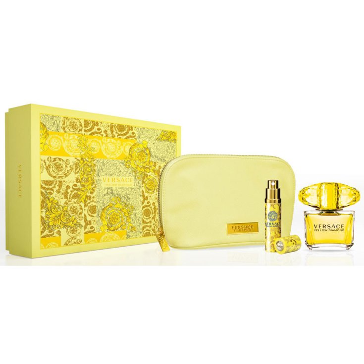 Versace Yellow Diamond Eau de Toilette Spray 90ml Set 3 Teile 2018