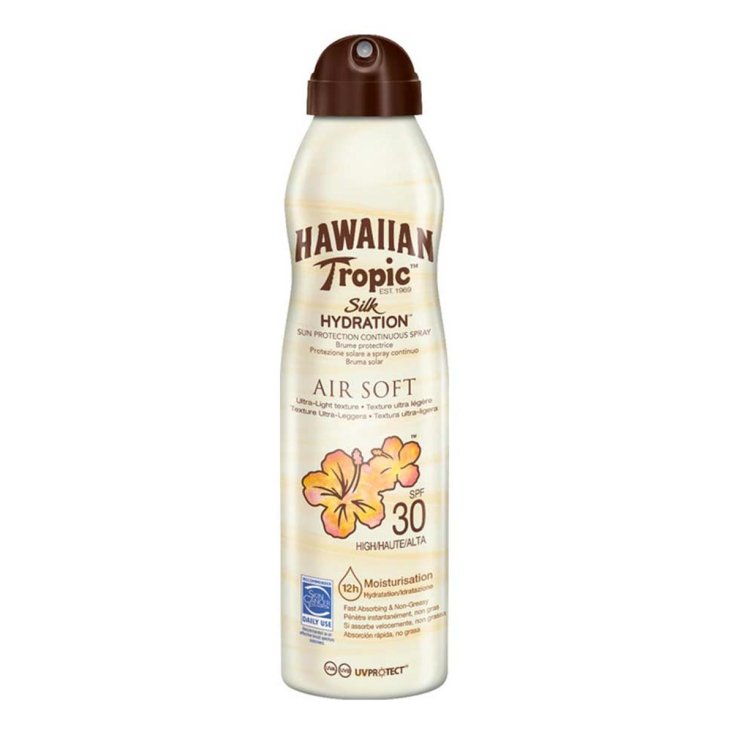 Hawaiian Tropic Silk Hydration Air Soft Sunscreen Mist Spf30 177ml