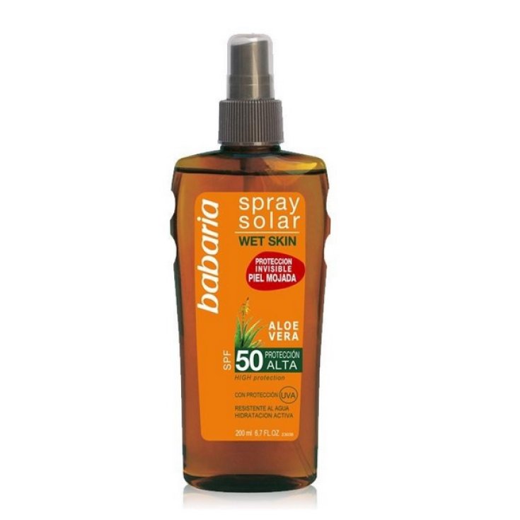 Babaria Solar Spray Nasse Haut Spf50 200ml