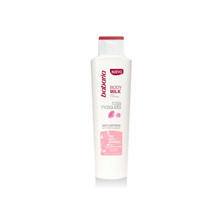 Babaria Rosa Mosqueta Körpermilch gegen Dehnungsstreifen 400ml