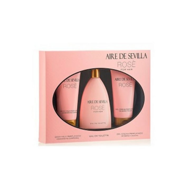 Aire De Sevilla Rose Eau de Toilette Spray 150ml Set 3 Teile