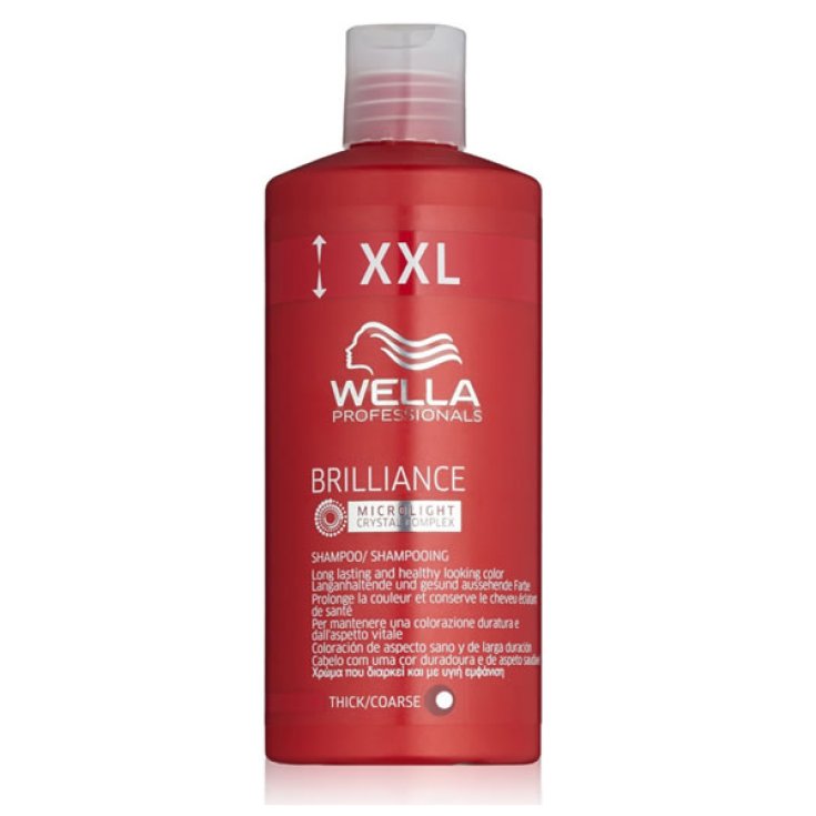 Wella Brilliance Shampoo für grobes und gefärbtes Haar 500 ml