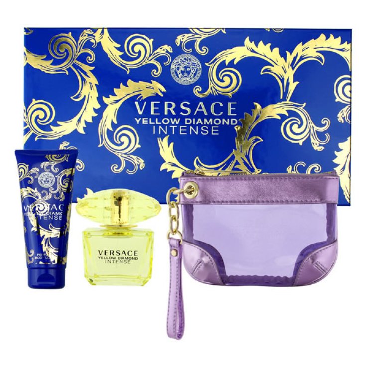 Versace Yellow Diamond Intense Eau de Toilette Spray 90ml Set 3 Teile