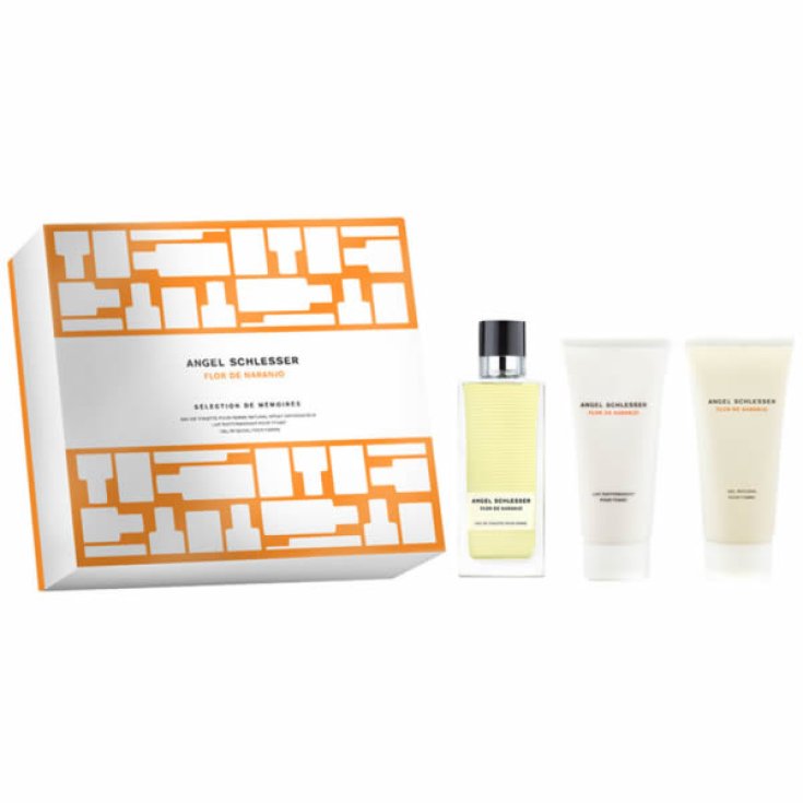 Angel Schlesser Flor Naranjo Eau de Toilette Spray 100ml Set 3 Teile