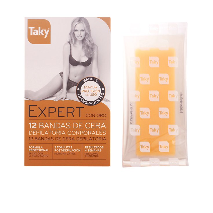 Taky Expert mit Gold Bandas De Cera Corporales 12uds