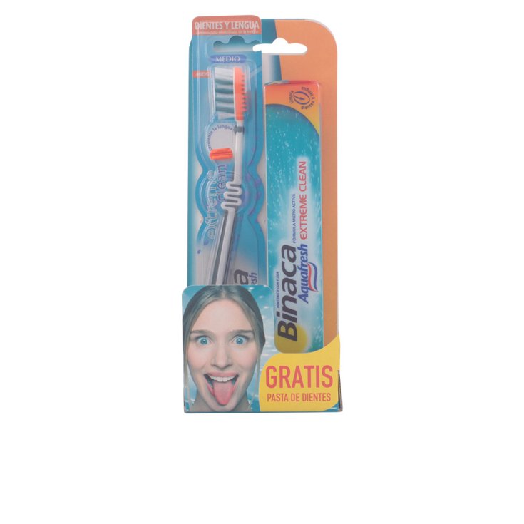 Binaca Extreme Clean Medium Zahnbürstenset 2-tlg
