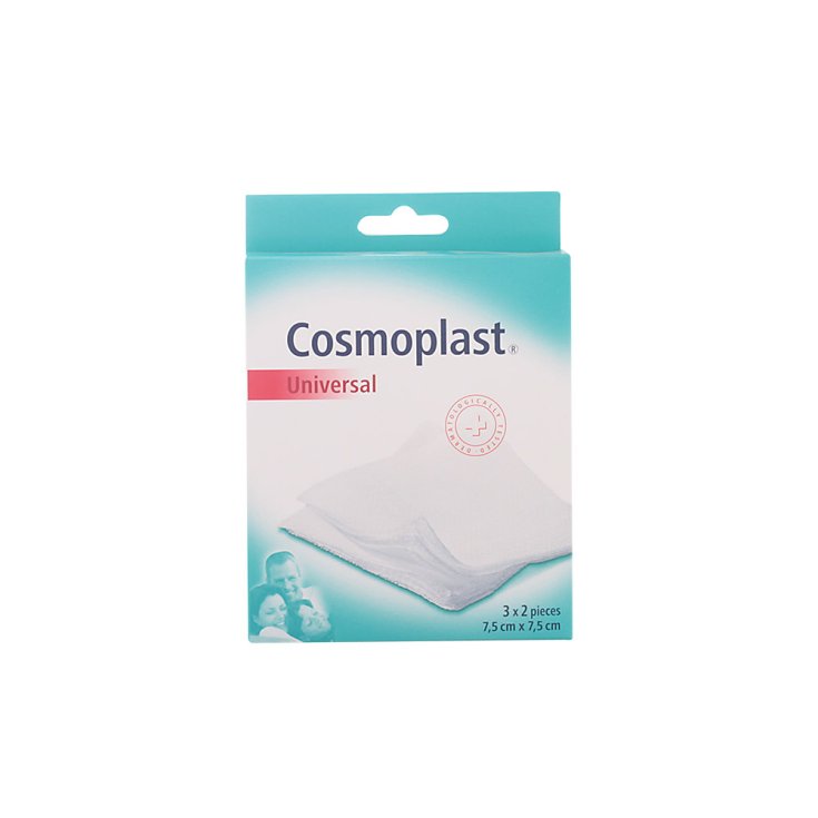 Cosmoplast sterile Gaze 7,5 x 7,5 cm 3 x 2 Einheiten