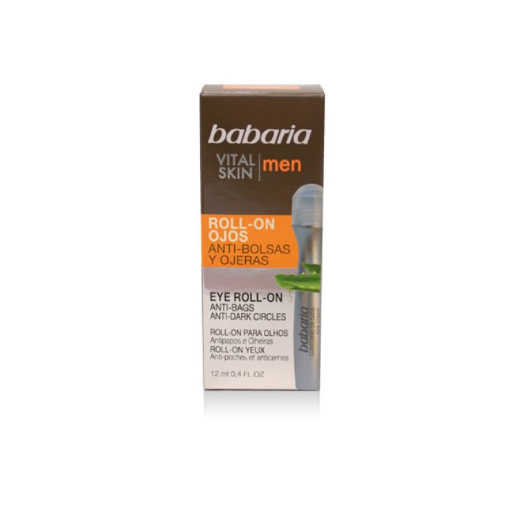 Babaria Eye Roll On für Männer gegen Tränensäcke und Augenringe, 12 ml