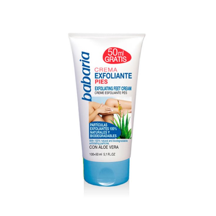 Babaria Peeling-Fußcreme mit Aloe Vera 50ml