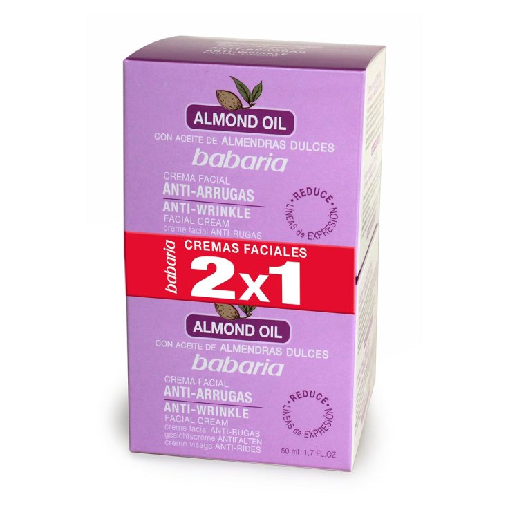 Babaria Mandelöl Anti-Falten Gesichtscreme 2x50ml