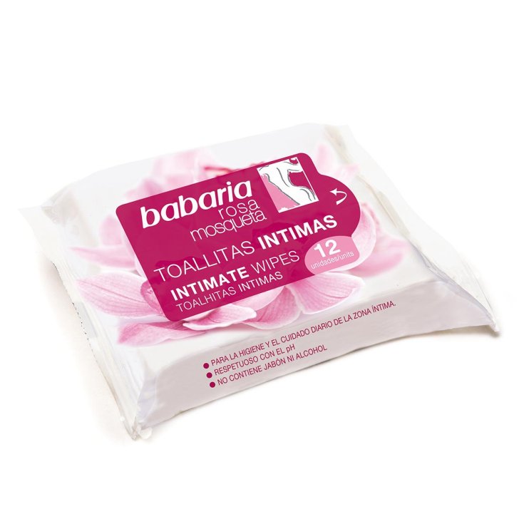 Babaria Rosa Mosqueta Intimpflegetücher 12 Einheiten