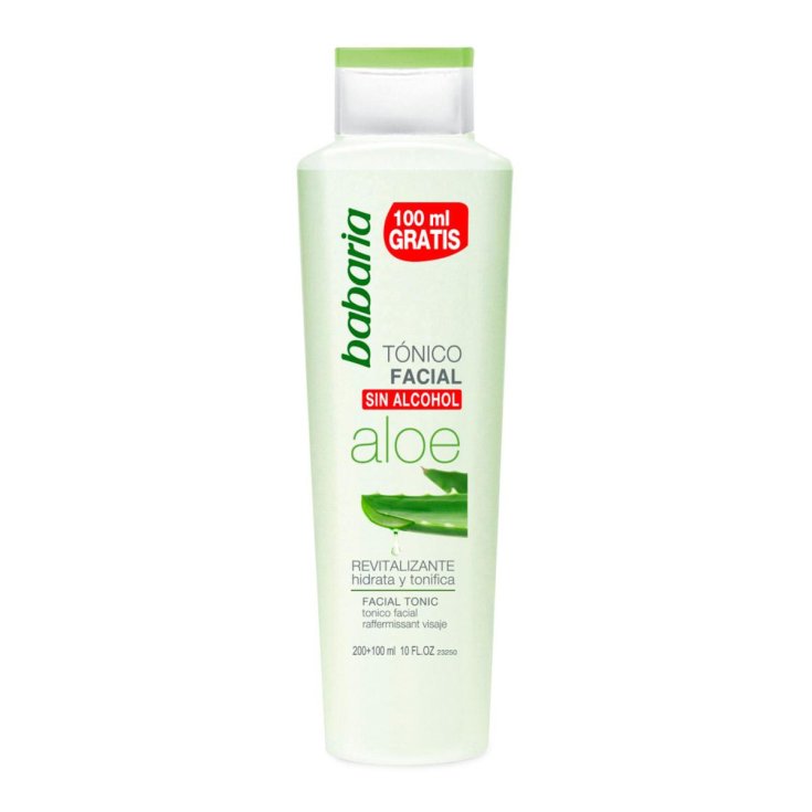 Babaria Aloe Vera Revitalisierendes alkoholfreies Gesichtswasser 200 ml + 100 ml Gratis