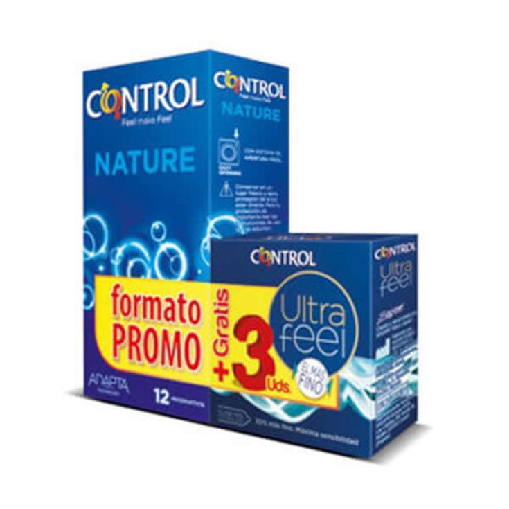 Control Pack Nature 12 Einheiten + Control Ultra Feel 3 Einheiten