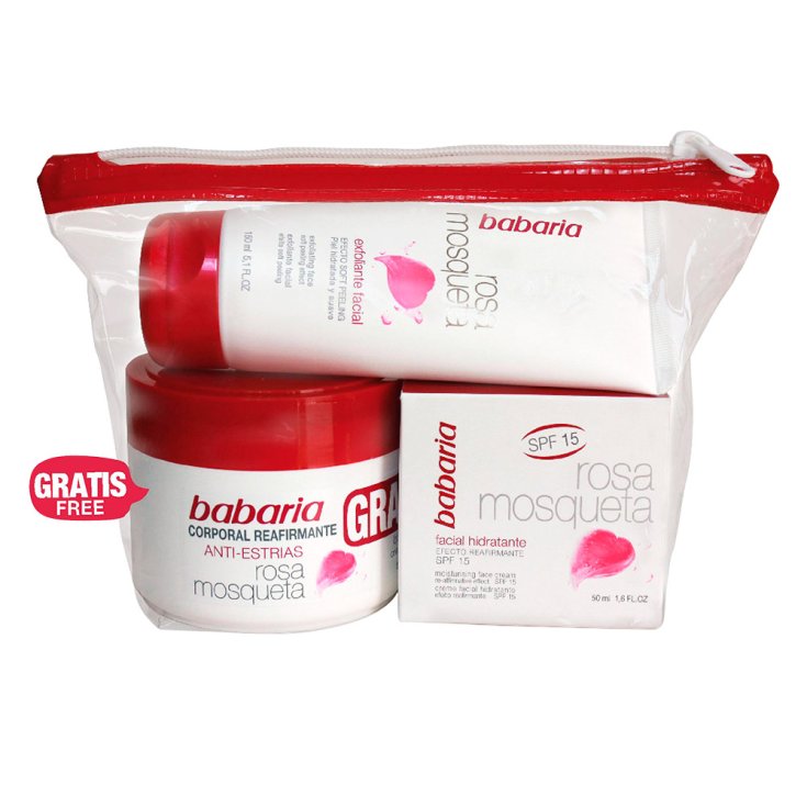 Babaria Rosa Mosqueta Badetaschen-Set 4-tlg