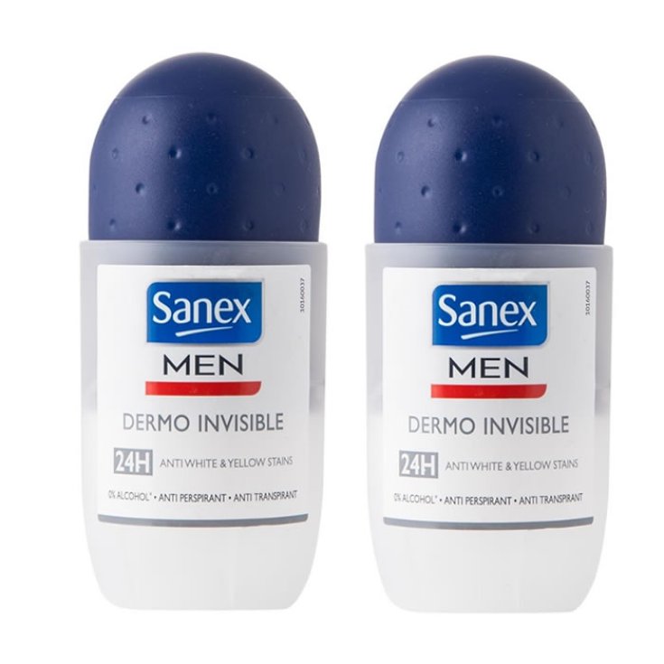 Sanex Men Dermo Invisible Deodorant Roll On 2x50ml Sanex Men Dermo Invisible Deodorant Roll On 2x50ml
