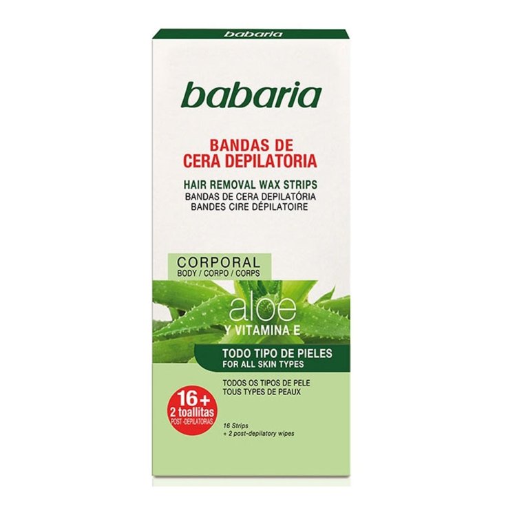 Babaria Aloe Wax Strips Alle Hauttypen 16 Einheiten
