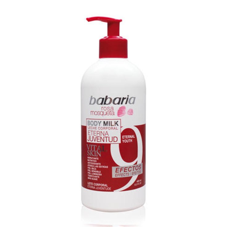 Babaria Rosa Mosqueta Körpermilch mit 9 Effekten 400ml