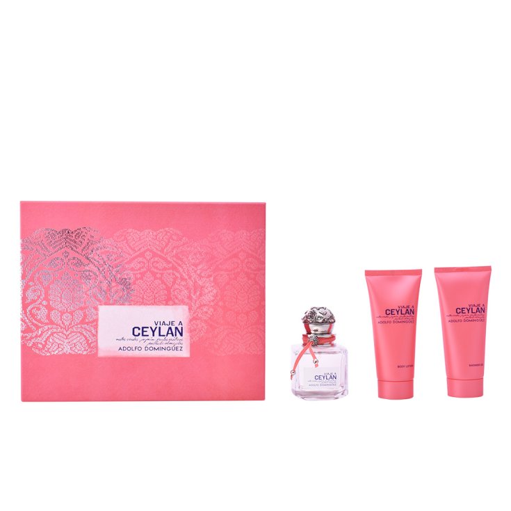 Adolfo Dominguez Viaje A Ceylan Eau de Toilette Spray 100ml Set 3 Teile 2017