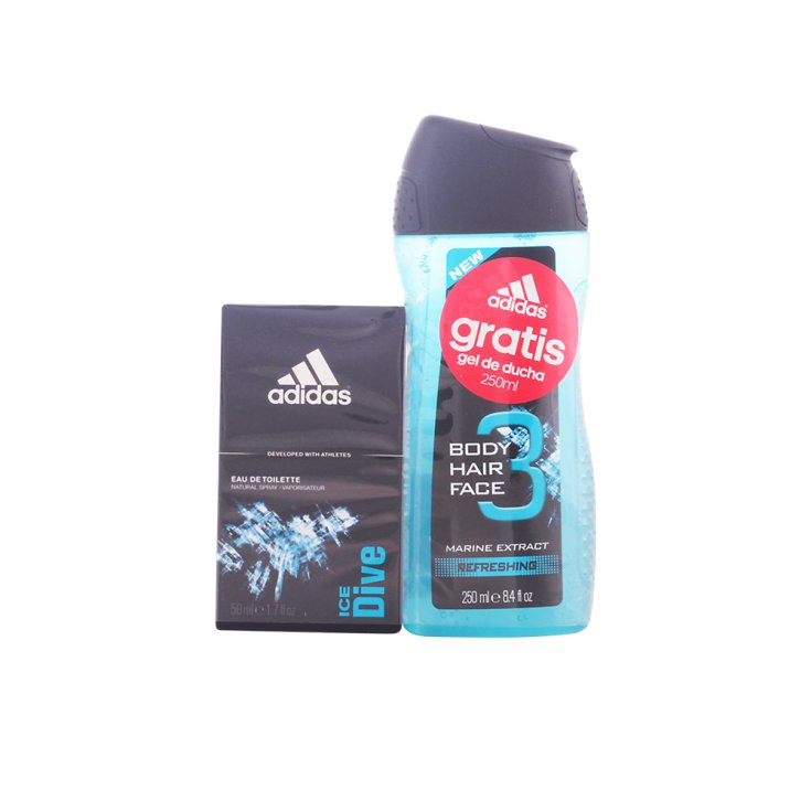 Adidas Men Ice Dive Eau de Toilette Spray 50ml Set 2 Teile
