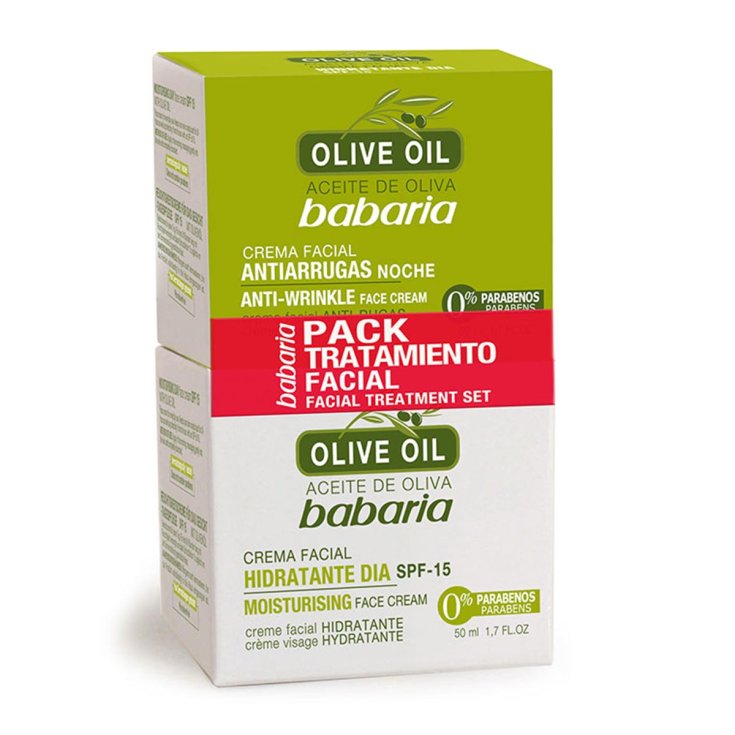 Babaria Olivenöl Nachtcreme Kur 50ml Set 2tlg