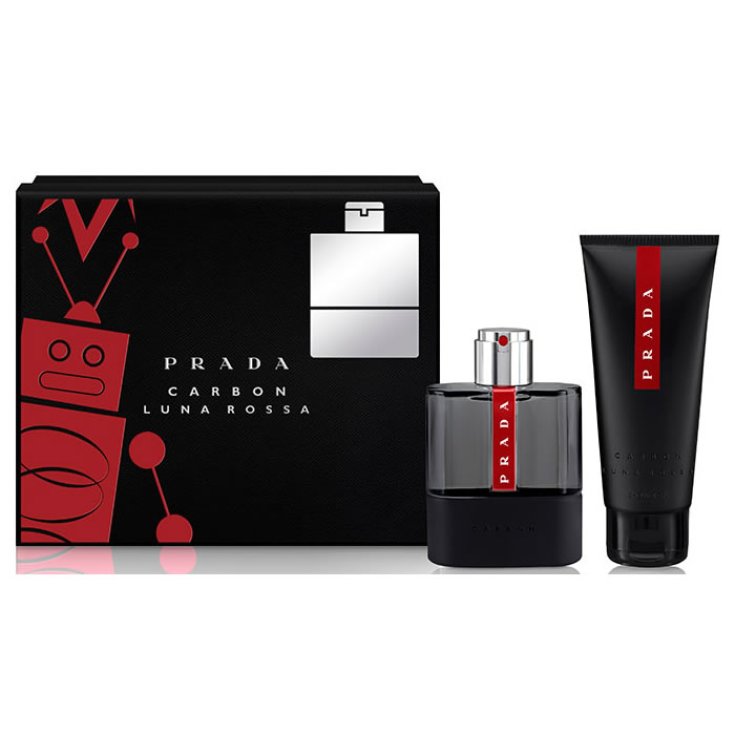 Prada Luna Rossa Carbon Eau de Toilette Spray 100ml Set 2 Teile 2017