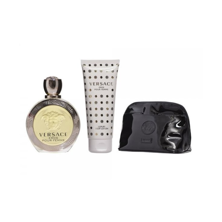 Versace Eros Eau de Toilette Spray 100ml Set 3 Teile 2018
