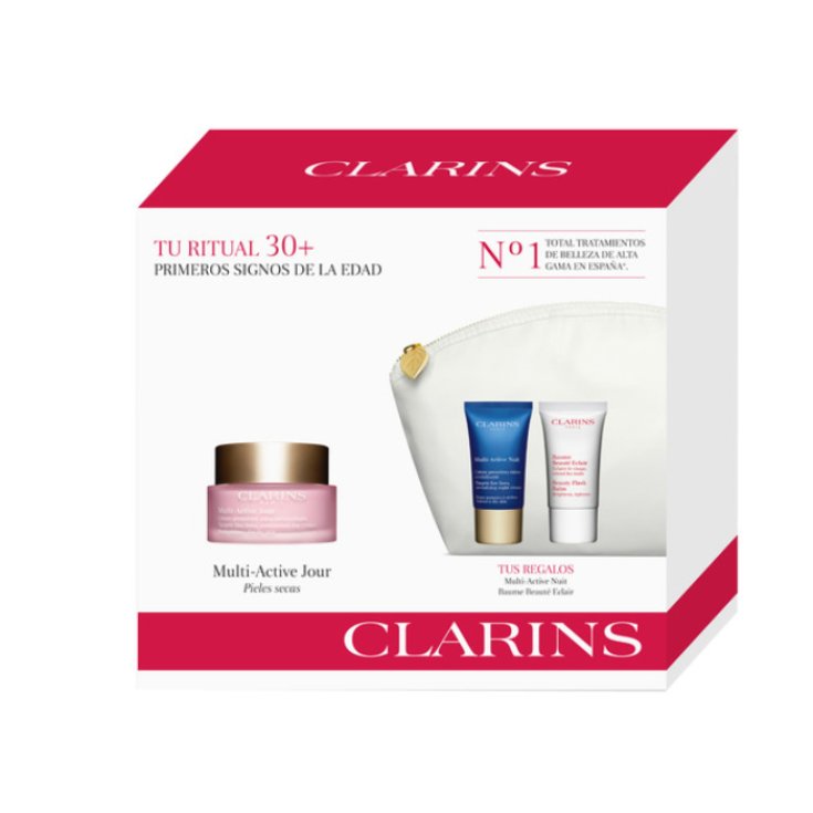 Clarins Multi Active Jour Trockene Haut 50 ml Set 4 Teile 2018 Clarins Multi Active Jour Trockene Haut 50 ml Set 4 Teile 2018
