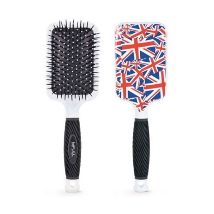 Bifull Schläger Haarbürste Union Jack