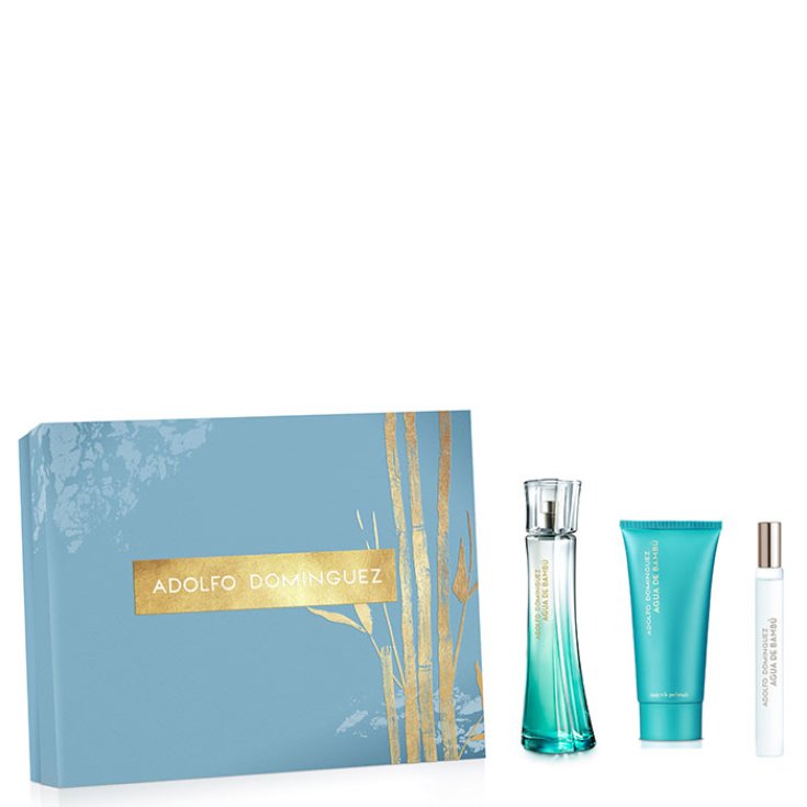 Adolfo Dominguez Bambu Aqua Woman Eau de Toilette Spray 100ml Set 3 Teile 2017