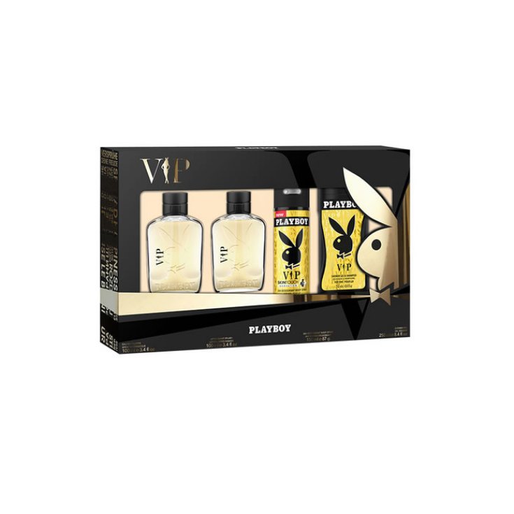 Playboy Vip Him Eau de Toilette Spray 100ml Set 4 Teile 2018