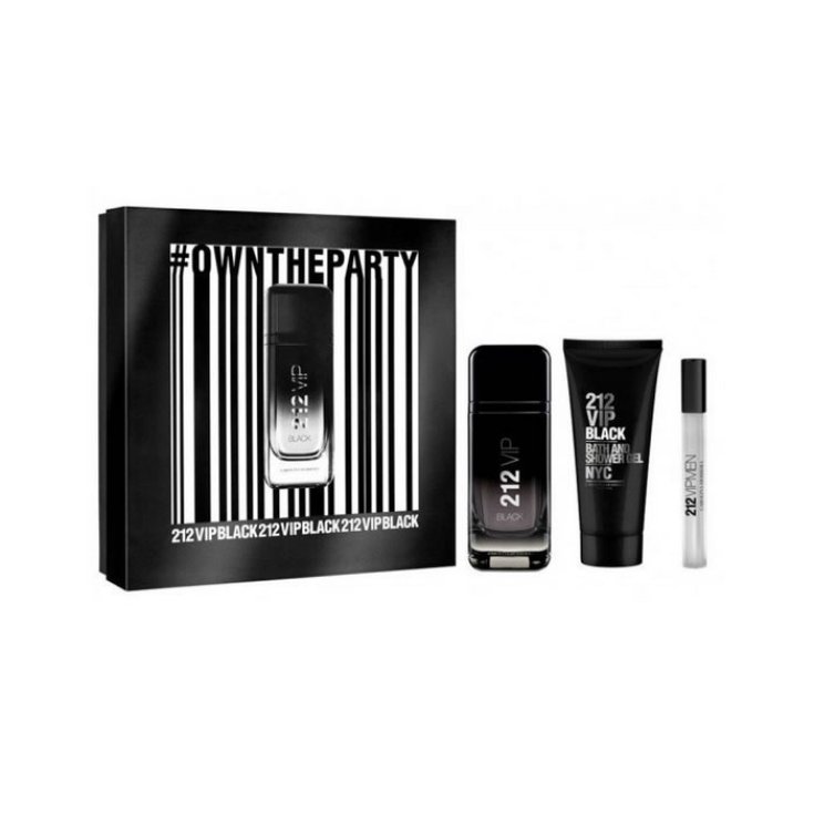 Carolina Herrera 212 Vip Black Eau de Parfum Spray 100ml Set 3 Teile 2018