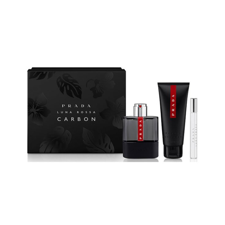 Prada Luna Rossa Carbon Eau de Toilette Spray 100ml Set 3 Teile 2018