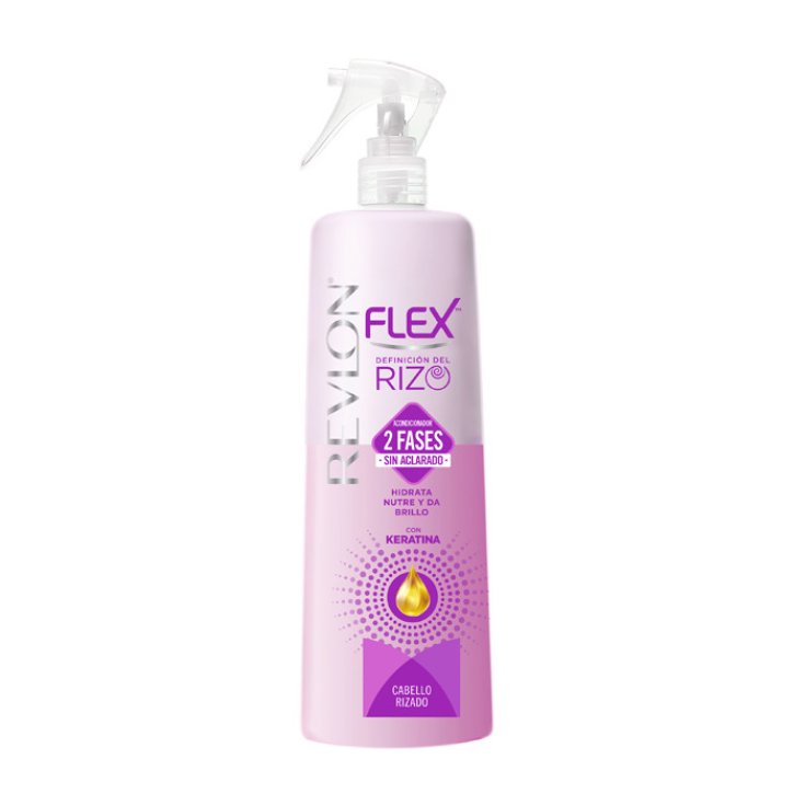 Revlon Flex 2 Stage No Rinse Conditioner mit Keratin für lockiges Haar Spray 400 ml