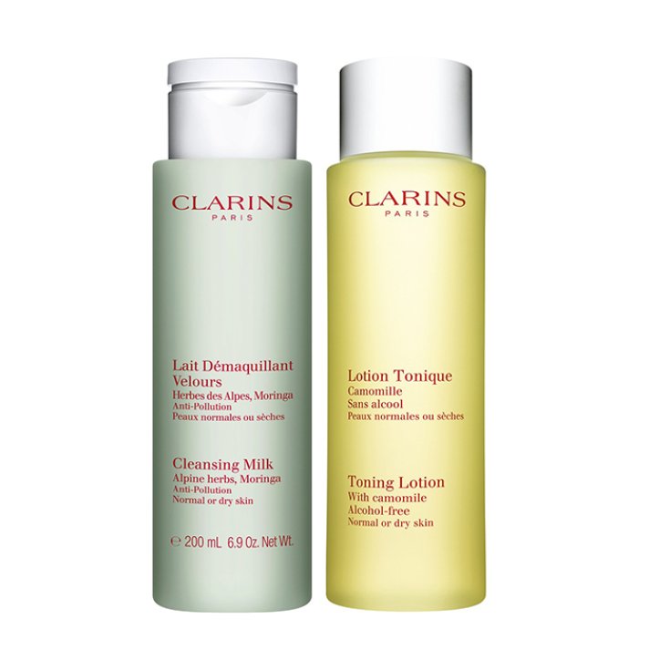 Clarins Lait Demaquillant Velours Peaux Normales Ou Sèches 200ml Set 2 Teile 2018