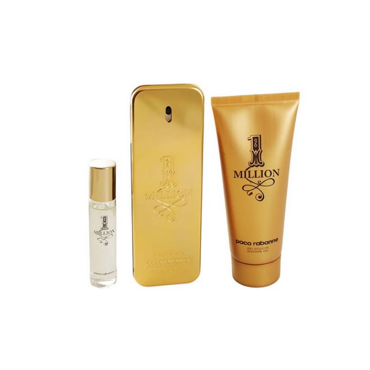 Paco Rabanne One Million Eau de Toilette Spray 100ml Set 3 Teile 2018 Paco Rabanne One Million Eau de Toilette Spray 100ml Set 3 Teile 2018