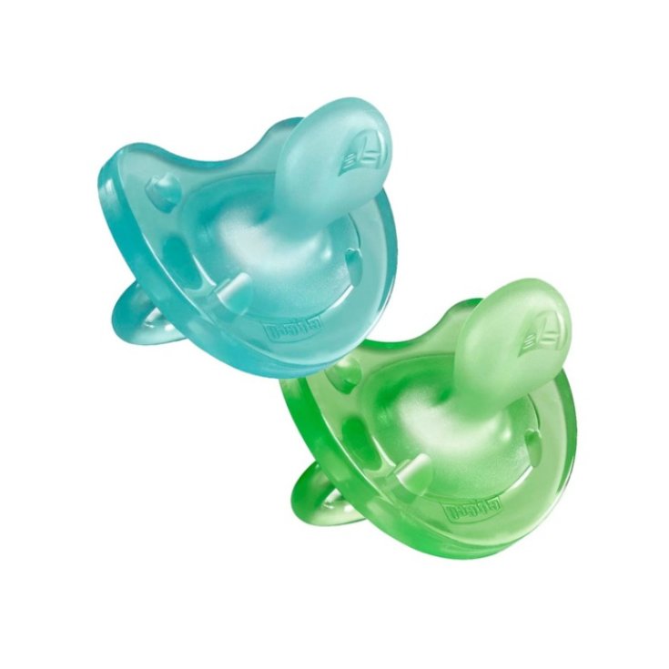 Chicco Physio Rubber Schnuller 6-12m Silikon 2 Einheiten