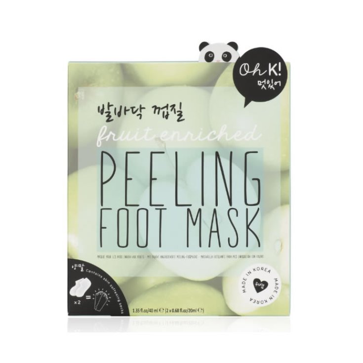 Ach K! Peeling-Fußmaske mit Früchten angereichert Ach K! Peeling-Fußmaske mit Früchten angereichert