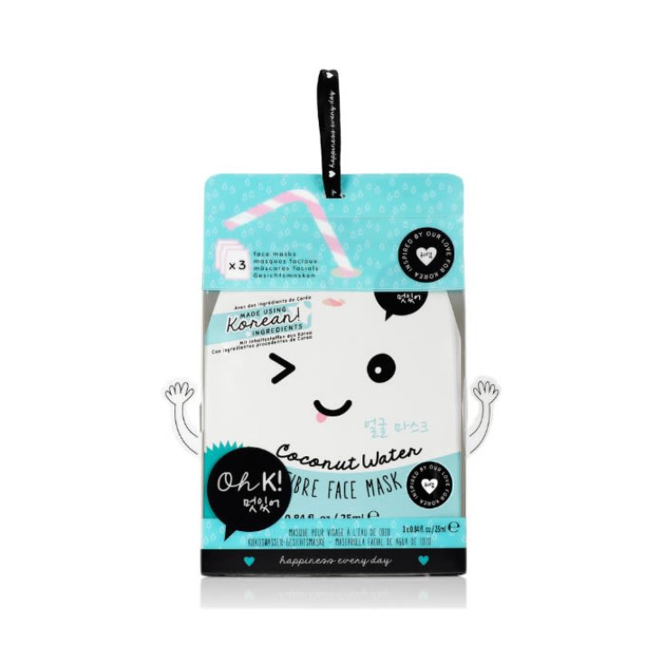 Ach K! Faser-Gesichtsmaske Cocont Water 3 Teile Ach K! Faser-Gesichtsmaske Cocont Water 3 Teile