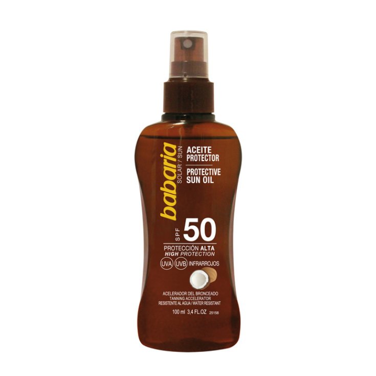 Babaria Schützendes Sonnenöl Spf50 mit Tahiti-Monoï-Öl 100 ml