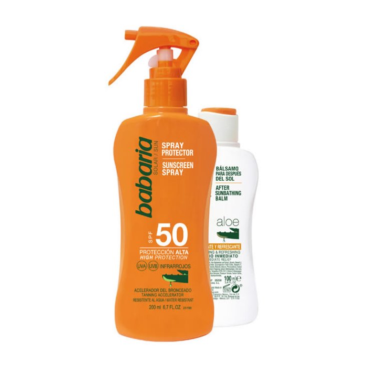 Babaria Sonnenschutzspray Spf50 200ml Set 2tlg