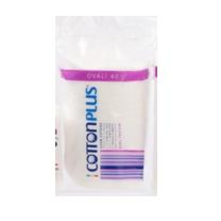 COTTON PLUS OVALE SCHEIBEN X 40