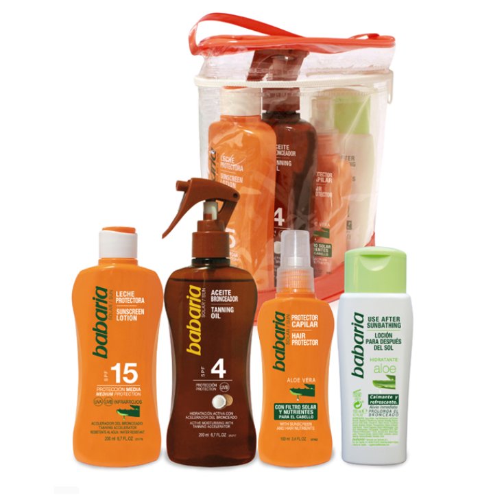 Babaria Sun Sonnenschutzlotion Aloe Vera Spf15 200ml Set 5 Teile 2018
