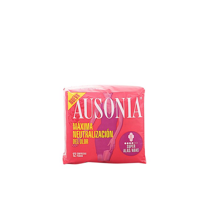 Ausonia Super Plus mit Flügeln Damenbinden 12 Einheiten