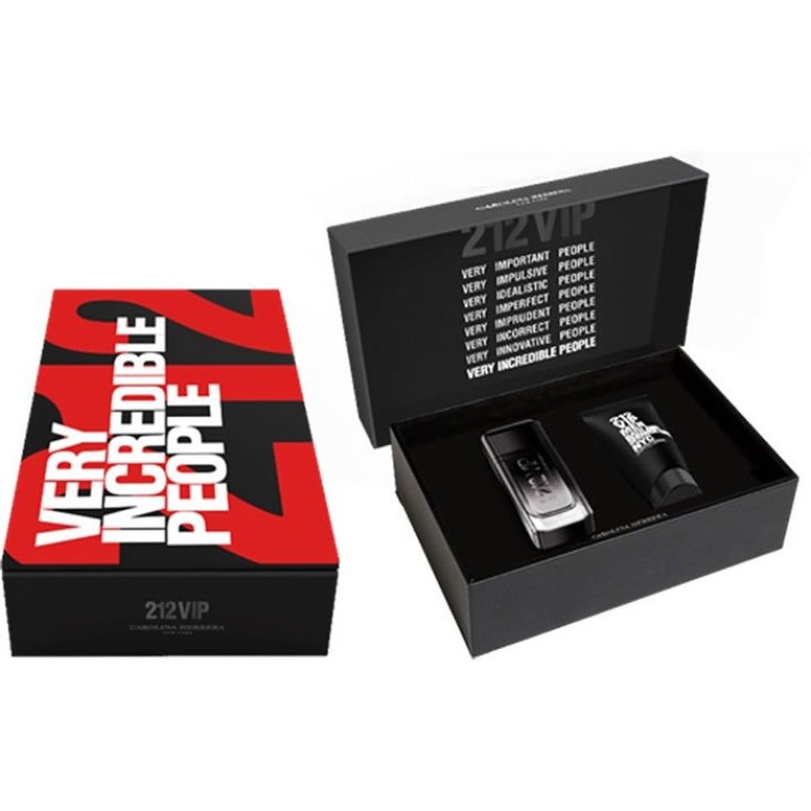 Carolina Herrera 212 Vip Black Eau de Parfum Spray 100ml Set 2 Teile 2018