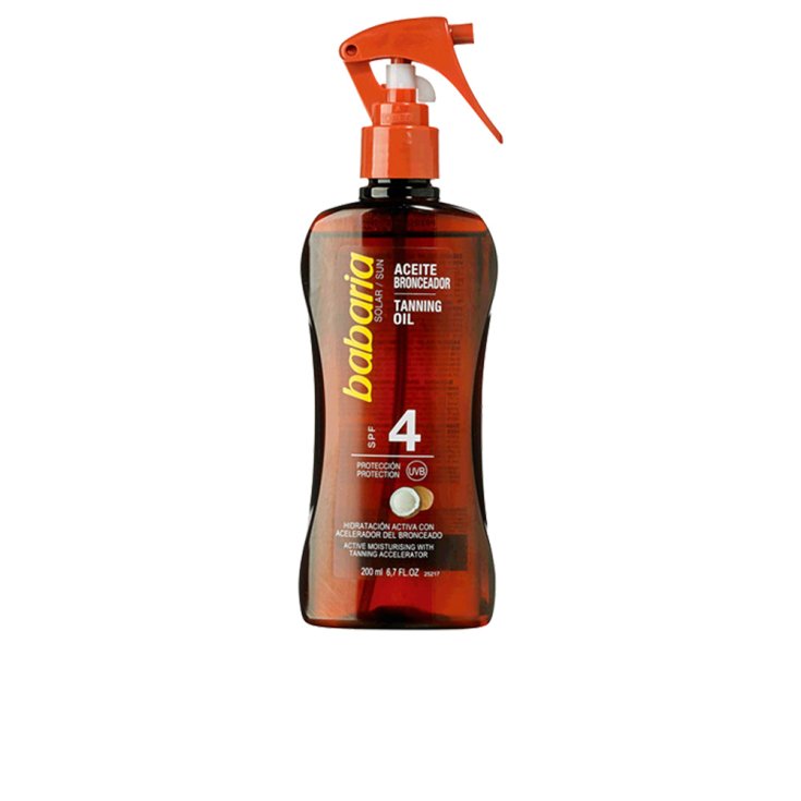 Babaria Bräunungsöl mit Kokosnussöl Spf4 200ml